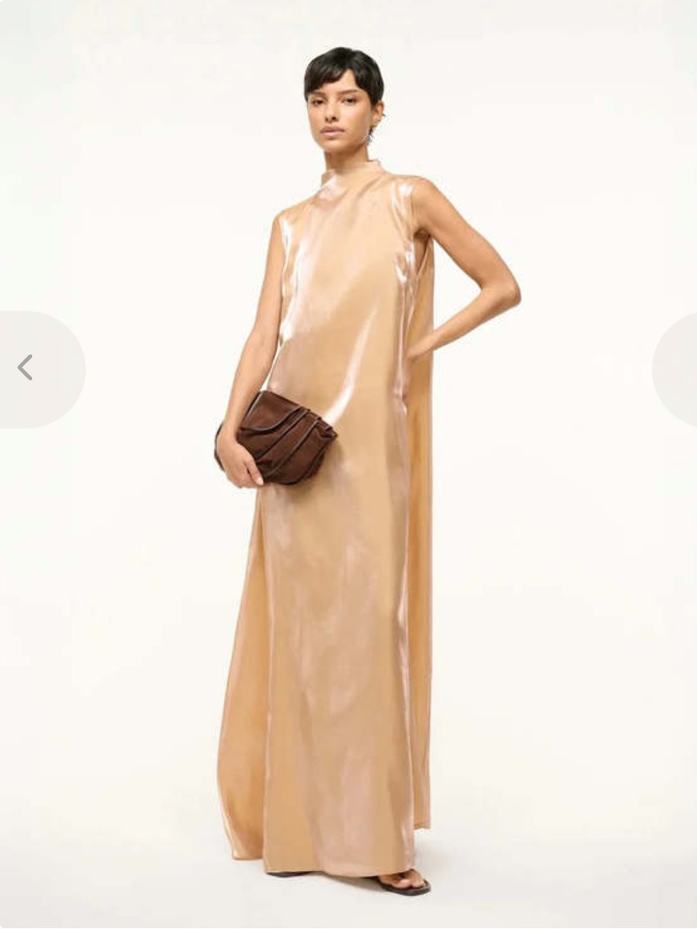 STAUD Araya Rose Gold dress (NWT)